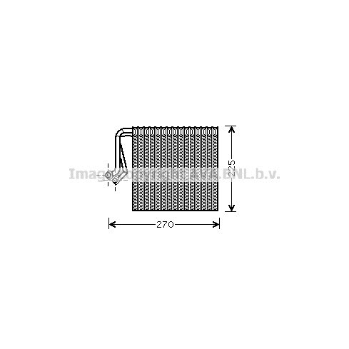 Слика на Испарувач на клима уред AVA QUALITY COOLING CNV233 за Citroen Xsara Coupe N0 1.8 i - 90 коњи бензин