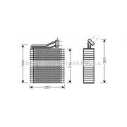 Слика 1 $на Испарувач на клима уред AVA QUALITY COOLING CRV040