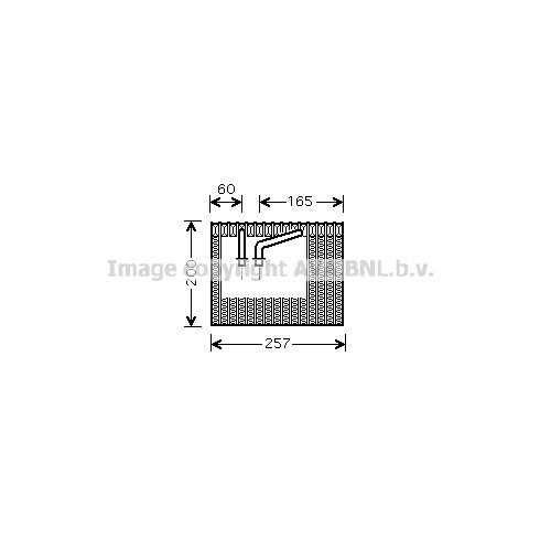 Слика на Испарувач на клима уред AVA QUALITY COOLING FTV339 за Fiat Multipla 186 1.6 16V Bipower (186AXC1A) - 103 коњи Бензин/Метан (CNG)