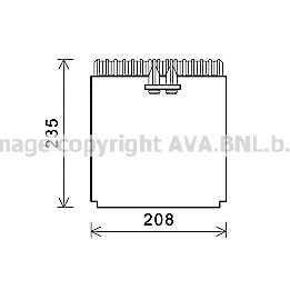 Слика на Испарувач на клима уред AVA QUALITY COOLING IVV133 за камион Iveco Daily 2 Bus Box 29 L 11 V - 106 коњи дизел