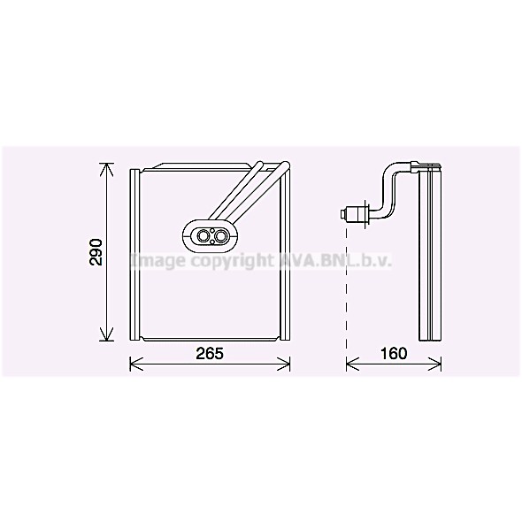 Слика на Испарувач на клима уред AVA QUALITY COOLING KAV294 за Hyundai ix35 (LM) 2.0 4WD - 163 коњи бензин