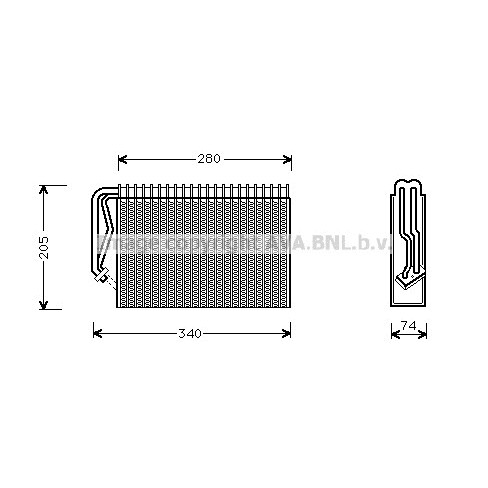 Слика на Испарувач на клима уред AVA QUALITY COOLING OLV289 за Opel Astra F Van 1.6 i - 71 коњи бензин