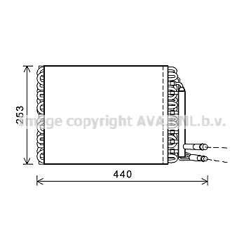 Слика на Испарувач на клима уред AVA QUALITY COOLING REV096 за камион Renault Magnum AE 385ti.26 - 385 коњи дизел