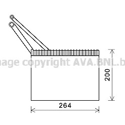 Слика на Испарувач на клима уред AVA QUALITY COOLING RTV562 за Renault Master 2 Van (FD) 2.5 dCi - 120 коњи дизел