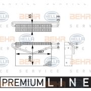 Слика 1 на Испарувач на клима уред HELLA BEHR  SERVICE  PREMIUM LINE 8FV 351 211-761