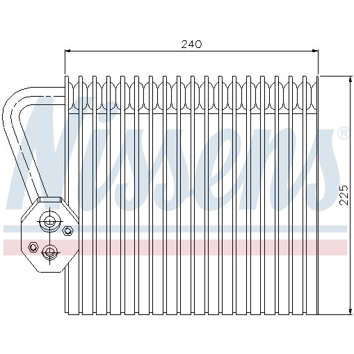 Слика на Испарувач на клима уред NISSENS 92167 за Renault Megane 2 Saloon 1.5 dCi - 82 коњи дизел