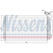 Слика 1 на Испарувач на клима уред NISSENS 92170