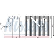 Слика 1 $на Испарувач на клима уред NISSENS 92183