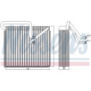 Слика 1 на Испарувач на клима уред NISSENS 92190