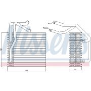 Слика 1 на Испарувач на клима уред NISSENS 92205
