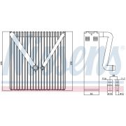 Слика 1 на Испарувач на клима уред NISSENS 92234