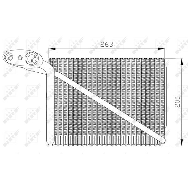 Слика на Испарувач на клима уред NRF 36077 за Audi A4 Sedan (8D2, B5) 1.8 - 115 коњи бензин