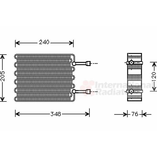 Слика на Испарувач на клима уред VAN WEZEL 1800V022 за Ford Fiesta 4 (ja,jb) 1.8 D - 60 коњи дизел