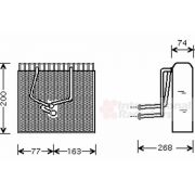 Слика 1 на Испарувач на клима уред VAN WEZEL 4300V173