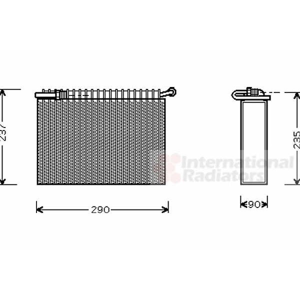 Слика на Испарувач на клима уред VAN WEZEL 7300V006 за Lancia Kappa SW (838b) 2.0 16V Turbo (838BB1AA) - 205 коњи бензин