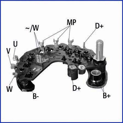 Слика на исправувач, алтернатор HITACHI Hueco 139693 за Peugeot 405 Saloon (15b) 1.9 - 126 коњи бензин
