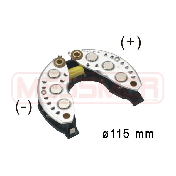 Слика на исправувач, алтернатор MESSMER 216177 за Alfa Romeo 75 (162b) 1.6 (162.B2B, 162.B2C) - 110 коњи бензин