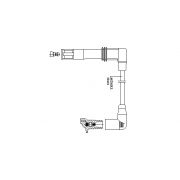 Слика 1 на кабел за свеќици BREMI 1A13/33