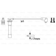Слика 5 на кабли за свеќици - комплет сет кабли BOSCH 0 986 356 742