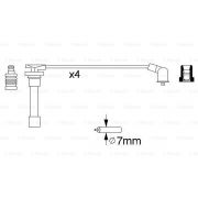 Слика 5 на кабли за свеќици - комплет сет кабли BOSCH 0 986 356 793