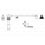 Слика 5 $на Кабли за свеќици - комплет сет кабли BOSCH 0 986 357 055