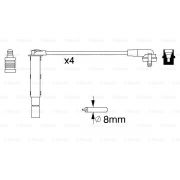 Слика 5 $на Кабли за свеќици - комплет сет кабли BOSCH 0 986 357 090