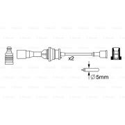 Слика 5 $на Кабли за свеќици - комплет сет кабли BOSCH 0 986 357 266