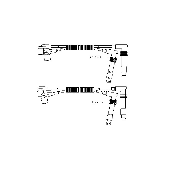 Слика на кабли за свеќици - комплет сет кабли BREMI 300/673 за Opel Astra F Classic Hatchback 1.6 i 16V - 101 коњи бензин