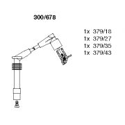 Слика 1 на кабли за свеќици - комплет сет кабли BREMI 300/678