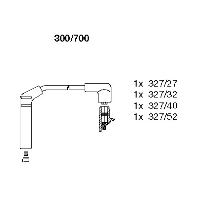 Слика на кабли за свеќици - комплет сет кабли BREMI 300/700 за Hyundai Atos (MX) 1.1 - 61 коњи бензин