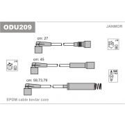 Слика 1 $на Кабли за свеќици - комплет сет кабли JANMOR ODU209