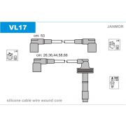 Слика 1 на кабли за свеќици - комплет сет кабли JANMOR VL17
