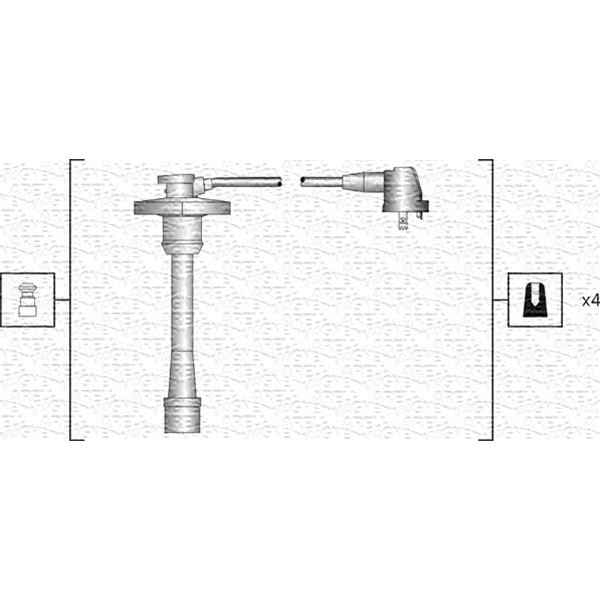 Слика на Кабли за свеќици - комплет сет кабли MAGNETI MARELLI 941318111188