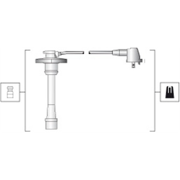 Слика на Кабли за свеќици - комплет сет кабли MAGNETI MARELLI 941318111274