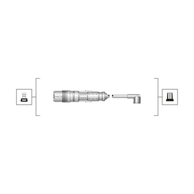 Слика на Кабли за свеќици - комплет сет кабли MAGNETI MARELLI 941319170119