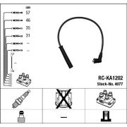 Слика 1 на кабли за свеќици - комплет сет кабли NGK 4077