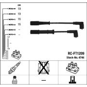 Слика 1 на кабли за свеќици - комплет сет кабли NGK 4746