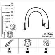 Слика 1 на кабли за свеќици - комплет сет кабли NGK 8472