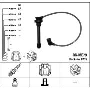 Слика 1 на кабли за свеќици - комплет сет кабли NGK 8735