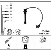 Слика 1 на кабли за свеќици - комплет сет кабли NGK 9405