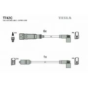 Слика 1 на кабли за свеќици - комплет сет кабли TESLA T742C