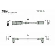 Слика 1 на кабли за свеќици - комплет сет кабли TESLA Original T821C