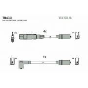 Слика 1 на кабли за свеќици - комплет сет кабли TESLA Original T843C