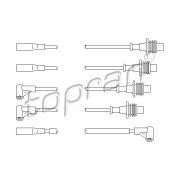 Слика 1 $на Кабли за свеќици - комплет сет кабли TOPRAN 721 500