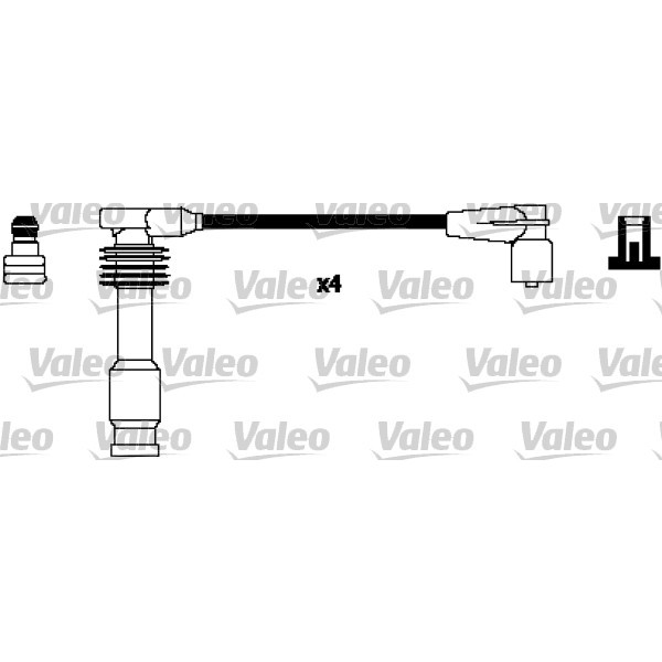 Слика на Кабли за свеќици - комплет сет кабли VALEO 346294