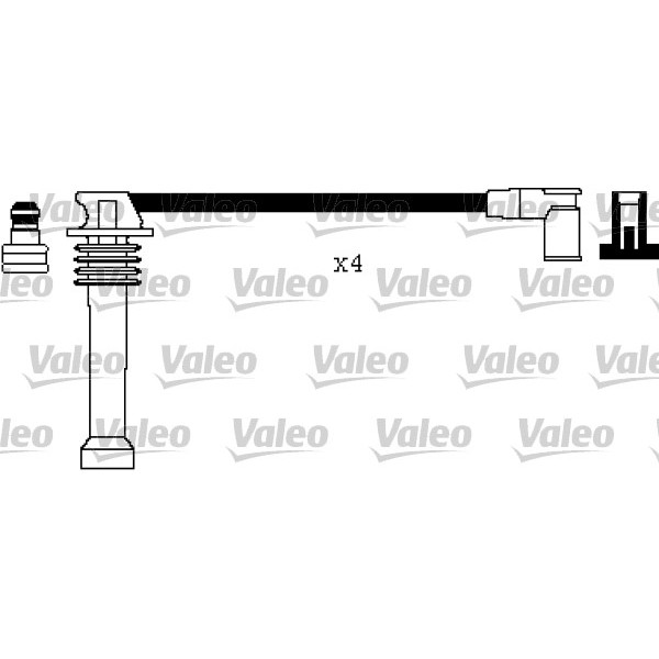 Слика на кабли за свеќици - комплет сет кабли VALEO 346367 за Ford Fiesta 4 (ja,jb) 1.4 i 16V - 90 коњи бензин