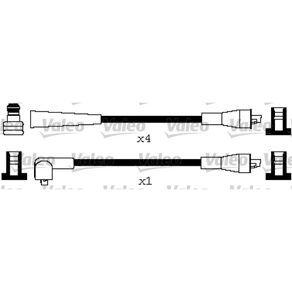 Слика на Кабли за свеќици - комплет сет кабли VALEO 346630