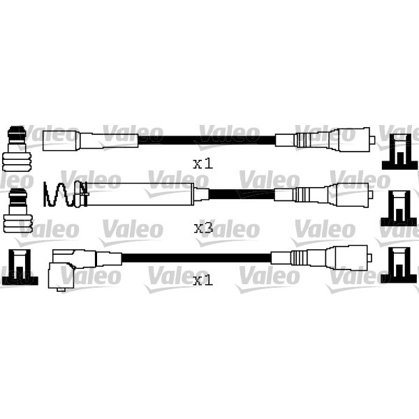 Слика на Кабли за свеќици - комплет сет кабли VALEO 346667