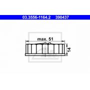 Слика 1 $на Капачка, резервоар за сопирачка течност ATE 03.3556-1164.2