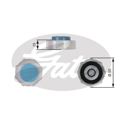 Слика на капачка за сад за разладна течност GATES RC221 за Renault Megane 1 Classic (LA0-1) 2.0 i (LA07, LA0G) - 114 коњи бензин